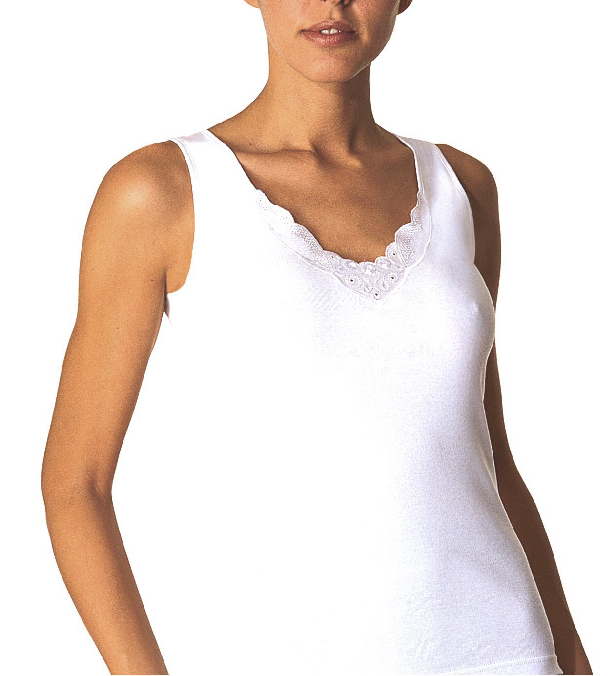AVET 7505 ✓ Camiseta interior de mujer con bordado