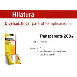 GUTERMANN / BOBINA HILO GUTERMAN TRANSPARENTE 200 METROS